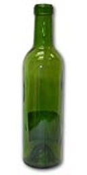 Bottles, Bordeaux, Champagne Green, 750ML, Flat Bottom